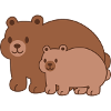 Famille Bear – Maman et bébé