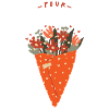 Bouquet de fleurs – Petit cœur
