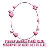 Maman Méga Super Géniale – Cadre Coeur