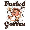 Fueled by Coffee – Retro Motif
