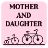 Lien mère-fille à vélo