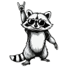 Raccoon Rock n Roll
