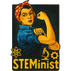 Empowered STEM Feminist Illustration