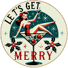 Festive Pin-Up Cocktail Design
