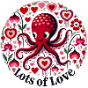 Octopus Heart Love Pattern