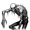 Nightmare Spooky Skeleton Masquerade