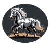 Elegant Silver Trotting Tinker Stallion