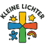 Bunter Kreuz mit kindlicher Silhouette