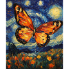 Papillon étoilé style Van Gogh