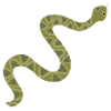 Vibrant Green Snake Illustration