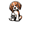 Sprich mit der Pfote Beagle Beaglebesitzer 