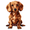 Cute dachshund with charm