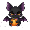 Cute Vampire Pumpkin Dragon