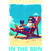 Pixelart Strandjugend mit Gaming-Elementen