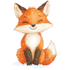 Fox winter motif
