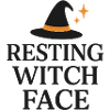 Magical Witch Hat with Star Motifs