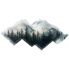 Forest, Mountains, Nature