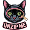 Unzip Cat Humor