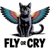 Fliege oder rufe Katze