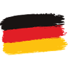 Germany Flag Brushstroke