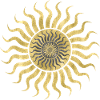 Gold & Black Sun