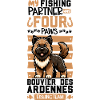 Fishing and Bouvier des Ardennes