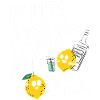 Humorous Lemon and Vodka Illustration