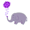 Cute Elephant Flower Magic