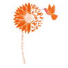 Floral Motifs with Humming Hummingbird