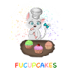 Cat Shut Fucupcakes Funny Tee