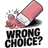 Playful Octopus Eraser Design