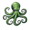 Underwater Octopus Illustration