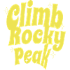Climb Rocky Peak Motivational Design