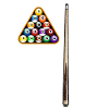 American Flag Billiard Patriotic Cue Sports Art