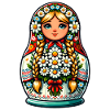 Matryoshka in Russian Matryoshka Doll Russian
