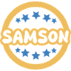 Lettrage Galactic Sampson pour Samson