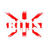 Drapeau anglais avec croix et texte