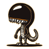 Cute Alien Dinosaur Hoodie Design