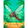 Anopheles mosquito – widespread in tropical 