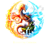 Elemental Chimera – Fire & Water Dragon