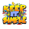 Bunter Slogan Keep it Simple