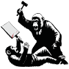 Monkey judge hits protesters