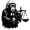 Monkey judge pulls scales down