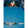 Weihnachtsmann im Sportwagen