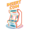 Insert Coin Retro Arcade Gaming Machine