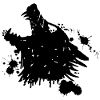 Howling Black Wolf