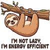 Sloth I'm not lazy Design