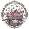 Autumn Harvest Pumpkin Wagon