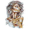 Illustration aérienne aquarelle carographique