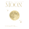Luminous moon motif with stars